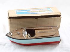 T.N. Japan Battery Op Power Cruiser Toy Boat w/Box