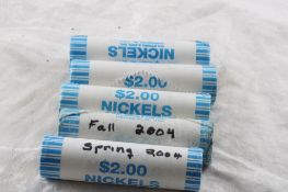 5 Rolls Uncirculated Nickels