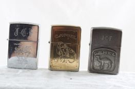 3 ZIPPO Camel Lighters