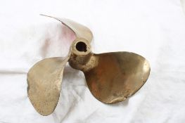 Brass 3 Blade Boat Propeller 10