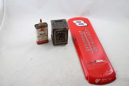 Mobil Oil Oiler, Thermometer, State Safe Bank