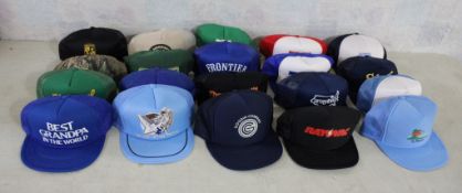 20 Vtg Snapback Adv Trucker Mesh Caps/Hats