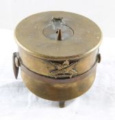 1915 WW1 Canadian Trench Art Inkwell Cap