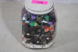 8.4 Lbs of Sewing Buttons Including the Jar