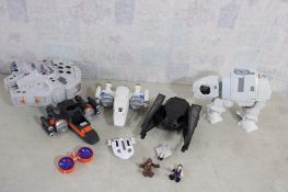 Lot of Vintage Star Wars Toys Vehicles Figures