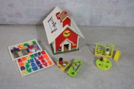 1971 Fisher Price Family School + Extras