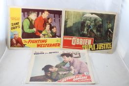3 Vintage Western Cowboy Movie Posters