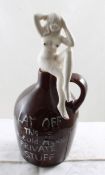 1960s Whiskey Jug Nude Risque Lady Stopper 10