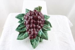 McCoy Pottery Grapes Wall Pocket Planter