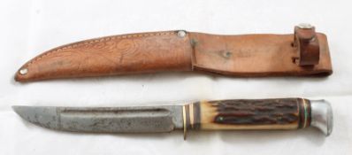 Krusius Solingen Germany Fixed Blade Knife