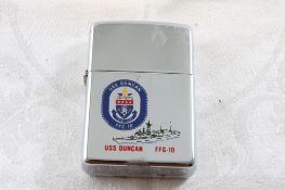 1983 USS Duncan Navy Ship Zippo Lighter