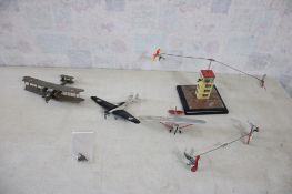 Wind Up Toy Airport & Model Airplanes