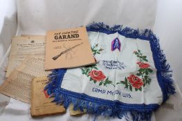 WW2 Ephemera Sweetheart Pillow Slip, Ration Book