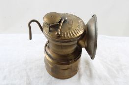 Universal Lamp Co. Autolite Brass Miners Lamp