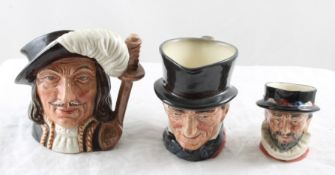 3 Royal Doulton Toby Mugs- 4