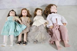 4 Vtg Dolls American Character & R&B Arranbee
