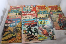 12 Fightin' Army Military Comic Books 1960's