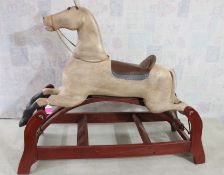 Antique Handmade Rocking Horse Glider