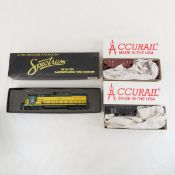 Spectrum C&NW Diesel and 2 Accurail Cars