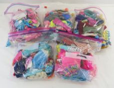 5 Bags Untagged Fashion Doll Clothes- many Barbie