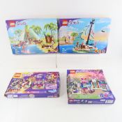 4 Lego Friends sets with boxes