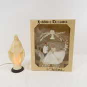 Hartland Cake Topper & Virgin Mary Plastic Lamp