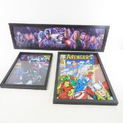 Avenger's & Venom Framed comic book art