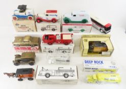 ERTL & other collector car banks, most with boxes