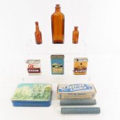 Vintage spice tins, bottles, Skeeter Chaser & more