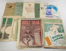 Collection of antique and vintage sheet music