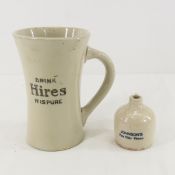 Stoneware Johnsons Mini Jug & Hires Root Beer Mug