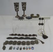 Sterling, Silver & Other Souvenir Jewelry & Cups