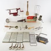 Vintage Kitchen Tools- Nut Grinder, Apple Peeler