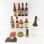 Vintage Beer Bottles, Oil Can & More