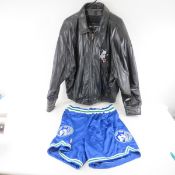 MN Timberwolves Leather Jacket & Shorts