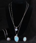 Moonstone and Turquoise Sterling Jewelry