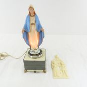 Hartland Virgin Mary Plastic Lamp & Music Box