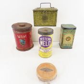 Vintage tins, cocoa, tobacco & more
