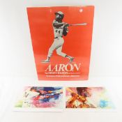 Vintage Hank Aaron Autobiography Poster