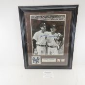Mantle & DiMaggio autographed Photo w/COA