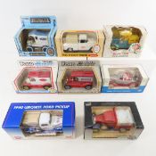 8 ERTL Diecast car banks with boxes