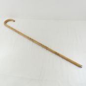 Rare Baseball Cane- Wood Burned Autographs