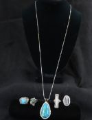 Sterling Silver Turquoise & MOP Jewelry