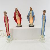 Vintage Hartland Mary & Jesus Candles & Lamps