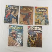 5 10 cent Lone Ranger & Tonto comics