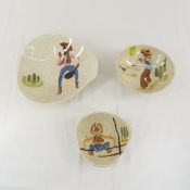 3 Pieces Red Wing Round Up Dishware