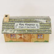 Marx Roy Rogers R Bar Tin Litho Bunk House
