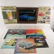 Car Related Tin Signs and mirror