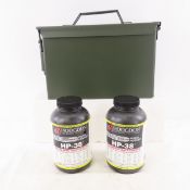 2 1lb cans Hodgdon HP-38 pistol powder