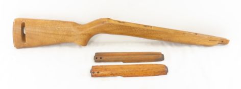 M1 Carbine Type III Wood Rifle Stock & 2 handguard